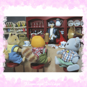 喫茶店は仮店舗です